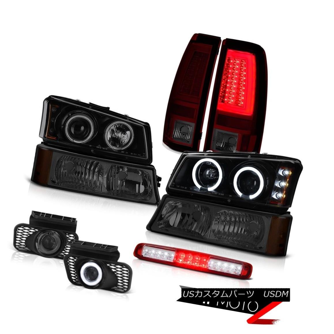 テールライト 03-06 Silverado Taillights Bumper Lamp Roof Cab Foglights Headlamps CCFL Halo 03-06シルバラードの灯台バンパーランプルーフキャブフォギーライトヘッドライトCCFL Halo 【並行輸入品】