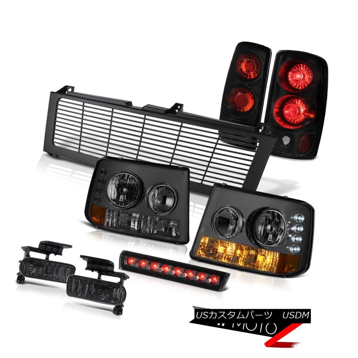 テールライト Headlights Black Reverse Tail Lights Foglights High LED Smoke 2000-2006 Tahoe LT ヘッドライトブラック逆テールライトFoglights高LED煙2000-2006タホLT 【並行輸入品】