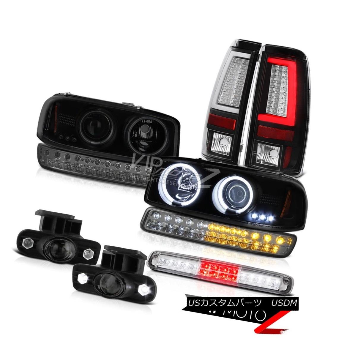 テールライト 99 00 01 02 Sierra SLE Tail Lamps Roof Cab Lamp Smoked Fog Signal Headlamps LED 99 00 01 02シエラSLEテールランプルーフキャブランプスモークフォグ信号ヘッドランプLED 【並行輸入品】｜カスタムパーツ WORLD倉庫