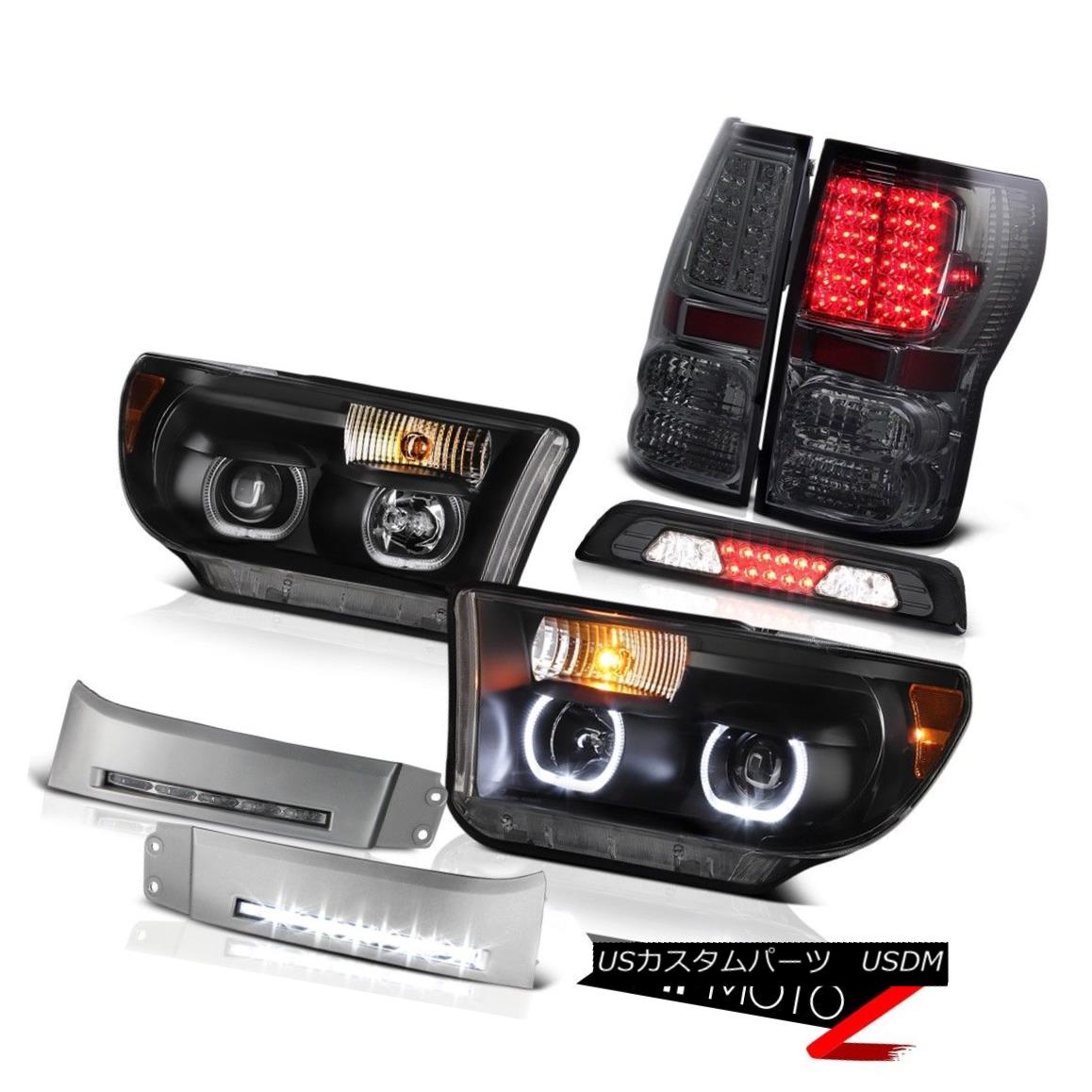 テールライト 2007-2013 Toyota Tundra Limited Headlamps DRL Strip Roof Brake Lamp Tail Lights 2007年?2013年トヨタ・トンドラ・リミテッドヘッドランプDRLストリップ・ルーフ・ブレーキ・ランプテール・ライト 【並行輸入品】