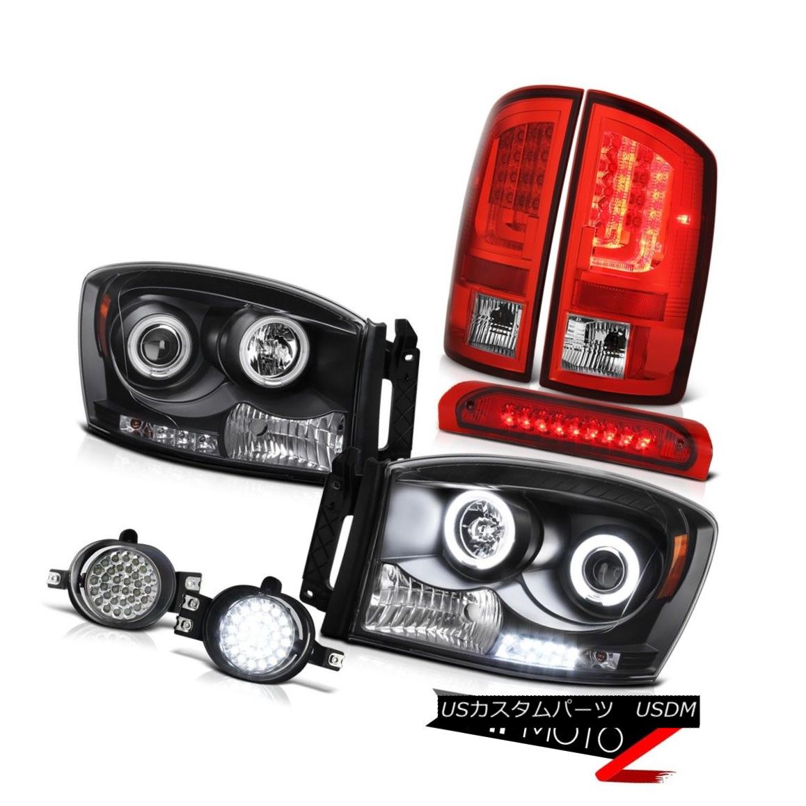 テールライト 07-08 Dodge Ram 1500 SLT Taillamps Headlamps Fog Lamps 3RD Brake Light LED Cool 07-08ダッジラム1500 SLTタイルランプヘッドランプフォグランプ3RDブレーキライトLEDクール 【並行輸入品】|カスタムパーツ WORLD倉庫