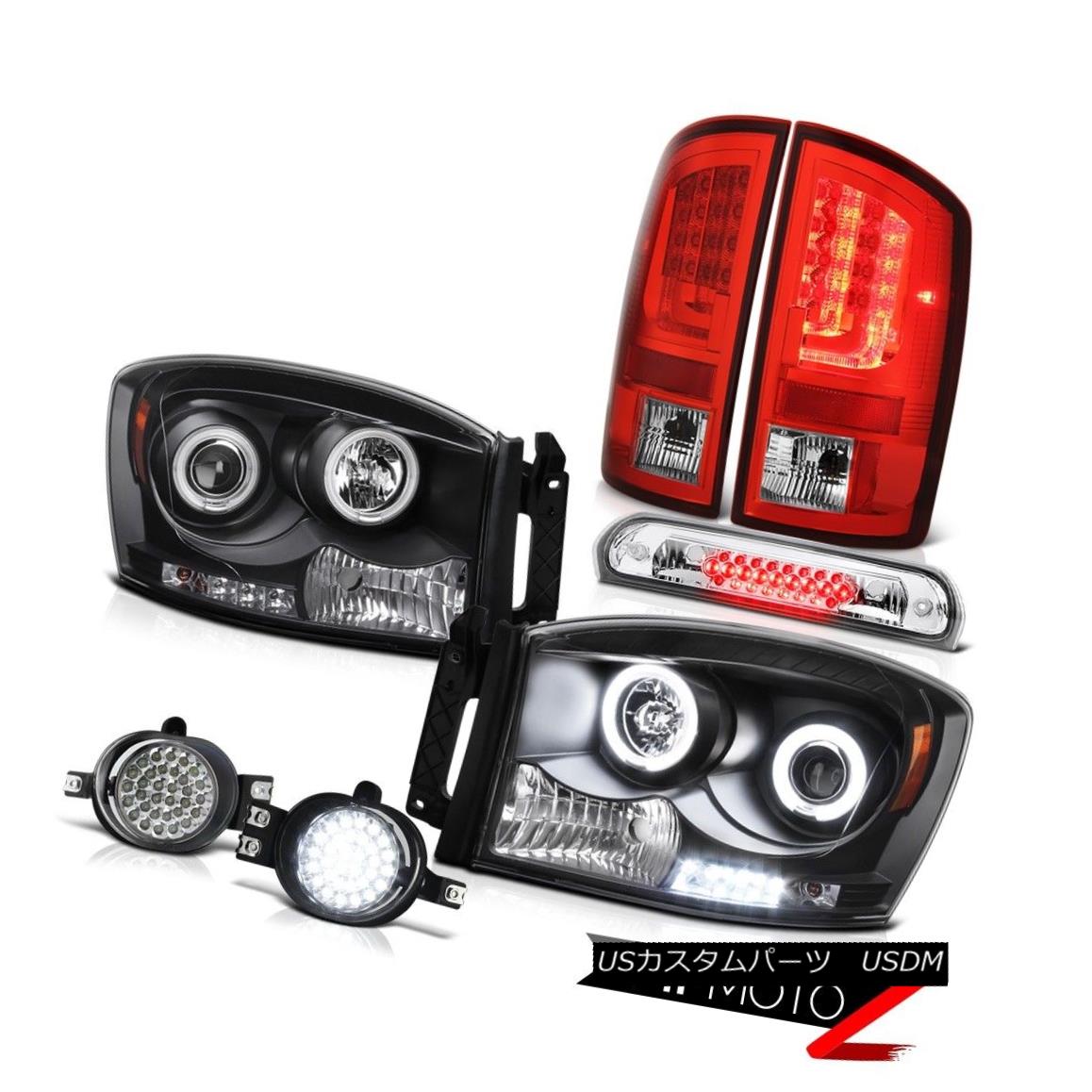 テール光源 07 08 Dodge Ram 1500 3 7l Red Taillights Headlamps Foglamps 3rd Brake Light Led 07 08ダッジラム1500 3 7lレッドテールライトヘッドランプフォグランプ3rd打切ライトled Thebiggreenfest Com