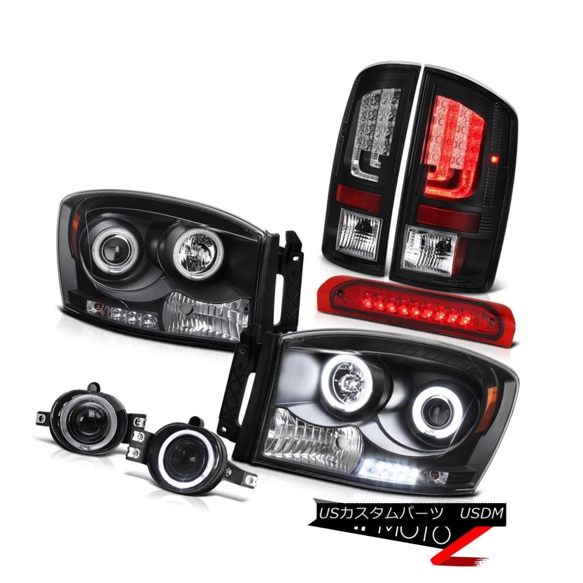 テールライト 07-08 Dodge Ram 1500 WS Taillights Headlamps Foglights Roof Brake Lamp Ccfl Rim 07-08ダッジラム1500 WSターンライトヘッドランプフォグライトルーフブレーキランプCcfl Rim 【並行輸入品】