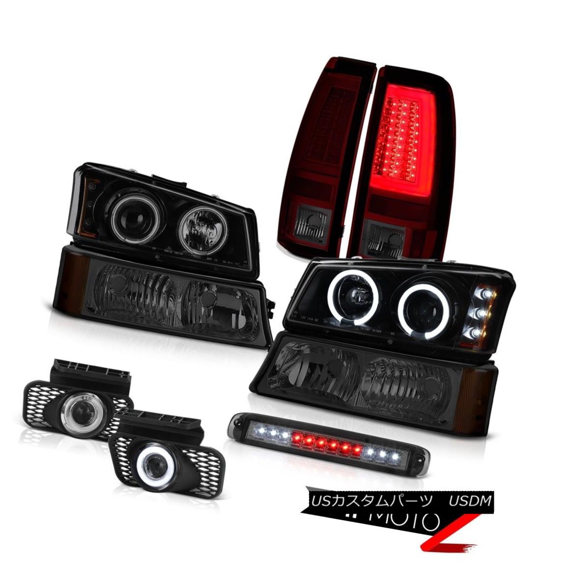 テールライト 03-06 Silverado Tail Lights Roof Brake Lamp Bumper Light Fog Headlamps Projector 03-06 Silveradoテールライトルーフブレーキランプバンパーライトフォグヘッドランププロジェクター 【並行輸入品】