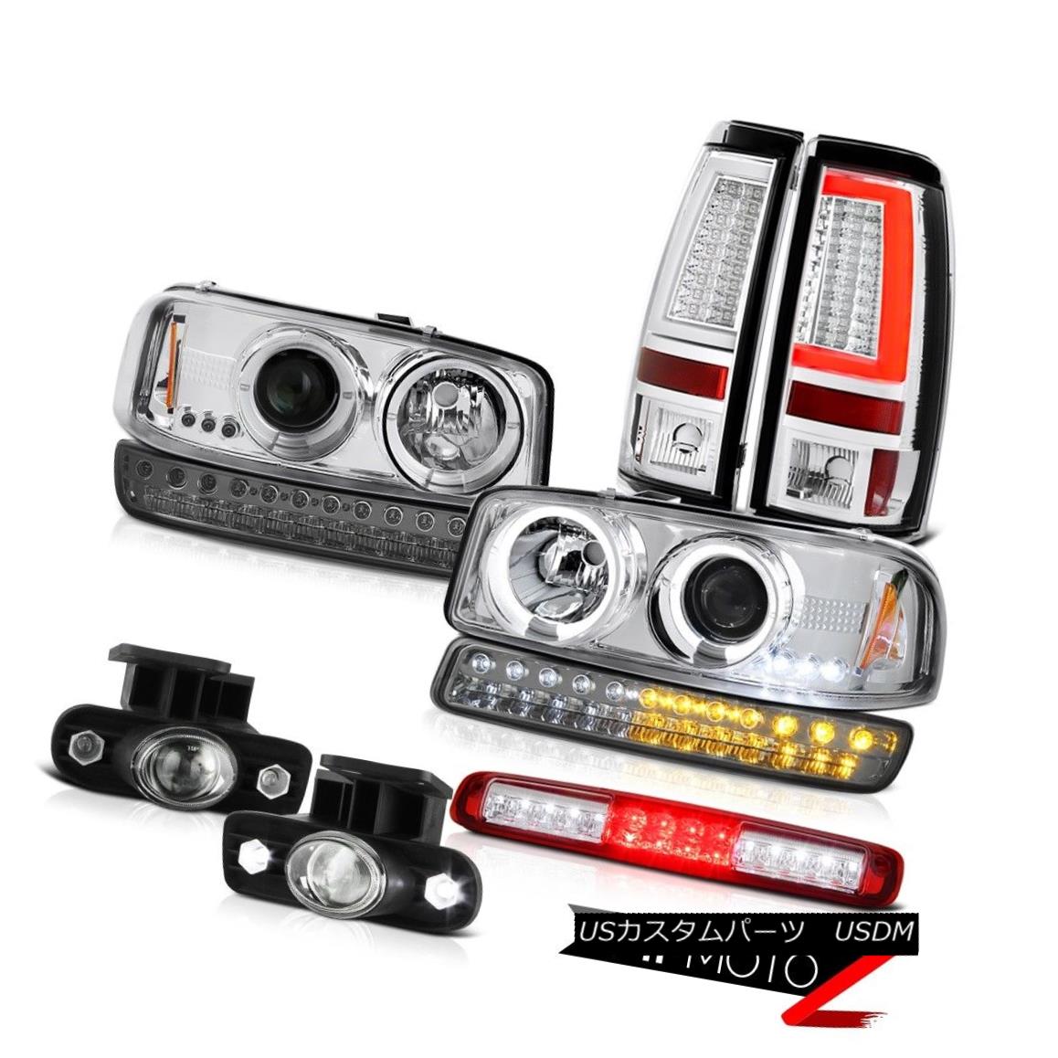 テールライト 1999-2002 Sierra WT Tail Lights High Stop Lamp Fog Signal Headlights Angel Eyes 1999-2002 Sierra WTテールライトハイストップランプフォグシグナルヘッドライトエンジェルアイズ 【並行輸入品】