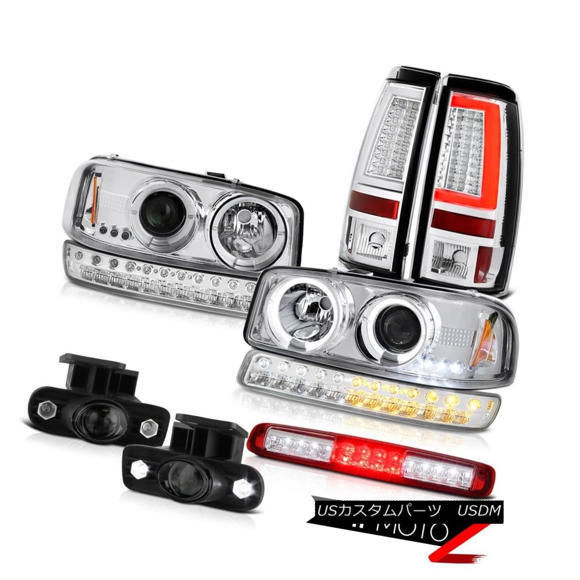 テールライト 99-02 Sierra WT Taillamps Roof Brake Light Foglamps Bumper Headlights Angel Eyes 99-02 Sierra WT Taillampsルーフブレーキライトフォグランプバンパーヘッドライトエンジェルアイズ 【並行輸入品】