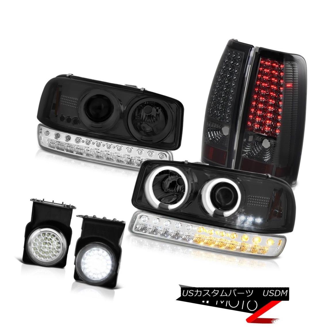 テールライト 03-06 Sierra SL Fog Lights Smokey LED Tail Bumper Light CCFL Projector Headlamps 03-06 Sierra SLフォグライトスモーキーLEDテールバンパーライトCCFLプロジェクターヘッドランプ 【並行輸入品】