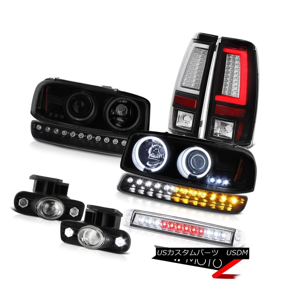 テールライト 99-02 Sierra SL Tail Lights High Stop Light Parking Foglamps Headlamps Halo Rim 99-02 Sierra SLテールライトハイストップライトパーキングフォグランプヘッドランプHalo Rim 【並行輸入品】|カスタムパーツ WORLD倉庫