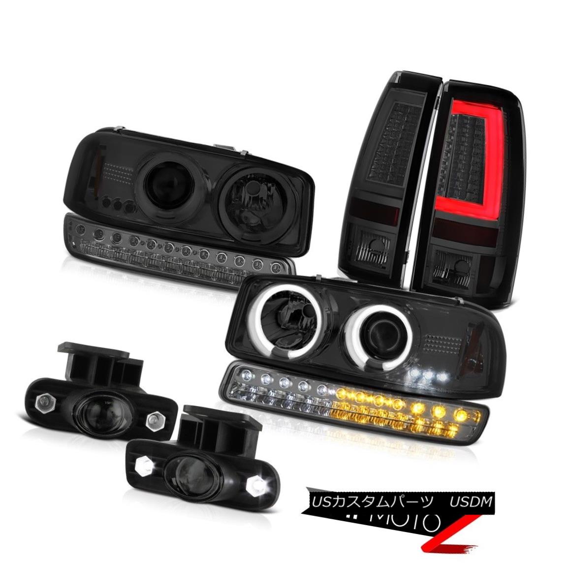 テールライト 99-02 Sierra SLE Parking Brake Lights Foglights Light CCFL Headlamps Dual Halo 99-02シエラSLEパーキングブレーキライトフォグライトCCFLヘッドランプデュアルヘイロー 【並行輸入品】|カスタムパーツ WORLD倉庫
