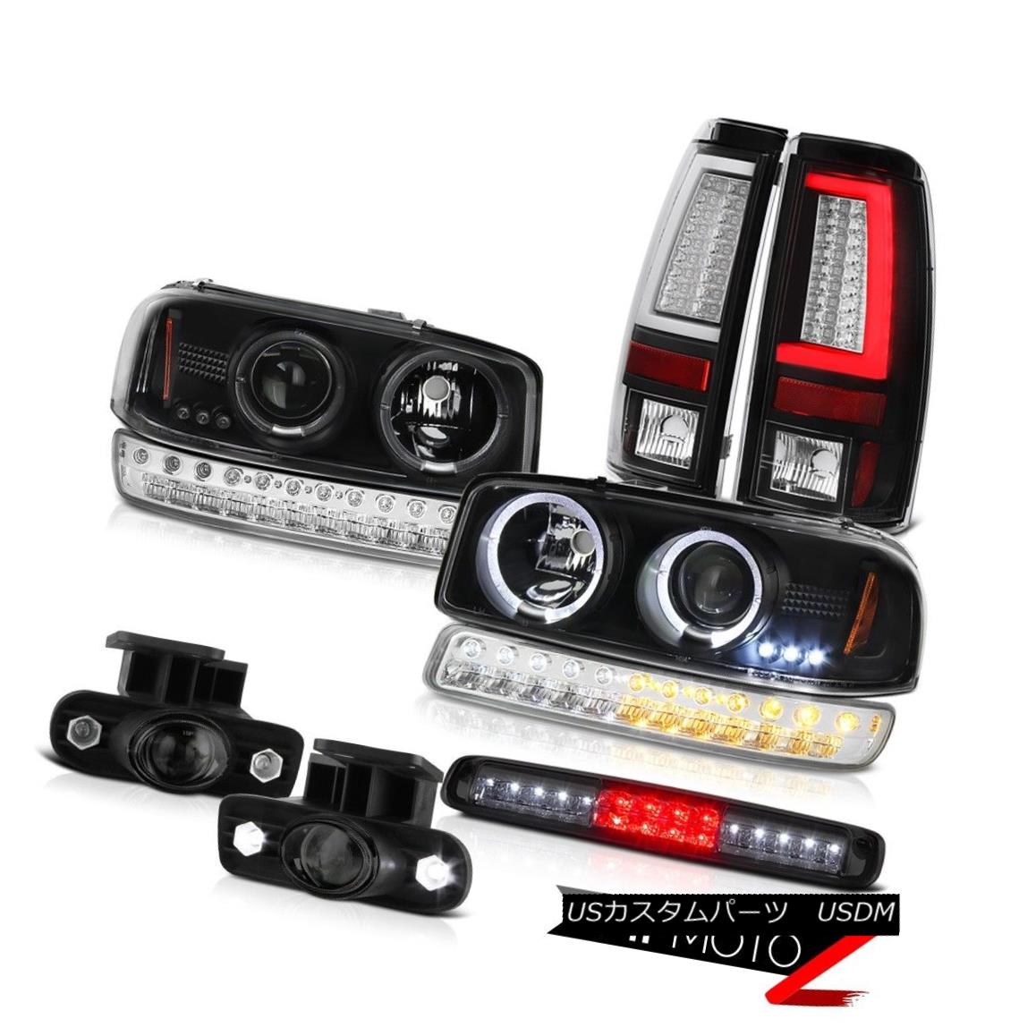 テールライト 99-02 Sierra 6.6L Black Taillights Roof Cab Lamp Foglights Bumper Headlights LED 99-02シエラ6.6LブラックテイルライトルーフキャブランプフォグライトバンパーヘッドライトLED 【並行輸入品】｜カスタムパーツ WORLD倉庫 85,971円