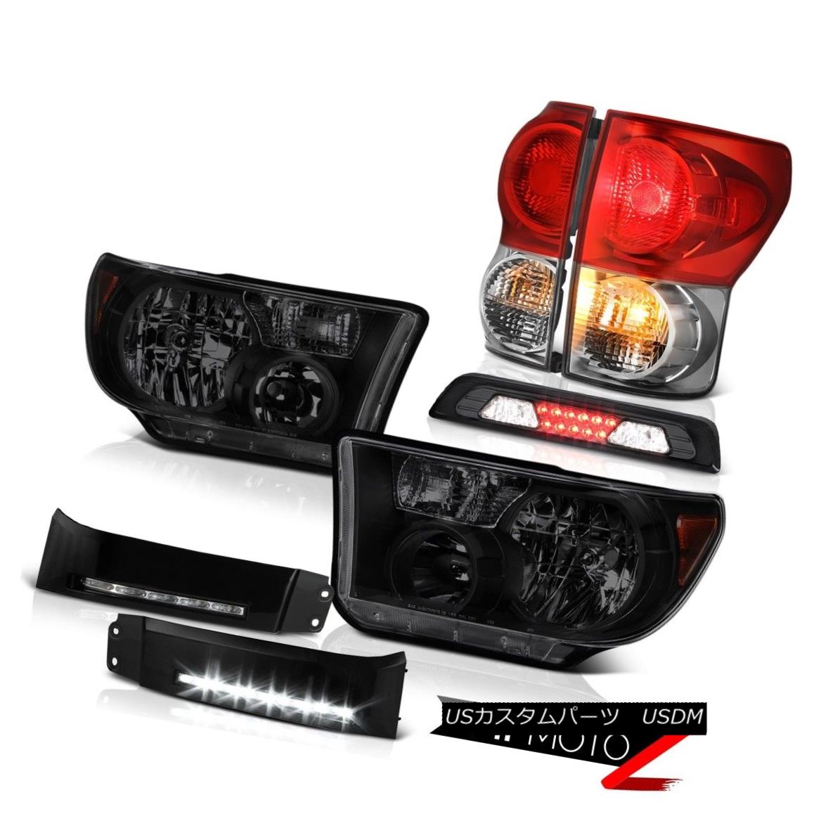 テールライト 07-13 Toyota Tundra Platinum Headlamps DRL Strip Roof Brake Lamp Taillights LED 07-13トヨタトンドラプラチナヘッドランプDRLストリップ屋根ブレーキランプテールライトLED 【並行輸入品】｜カスタムパーツ WORLD倉庫