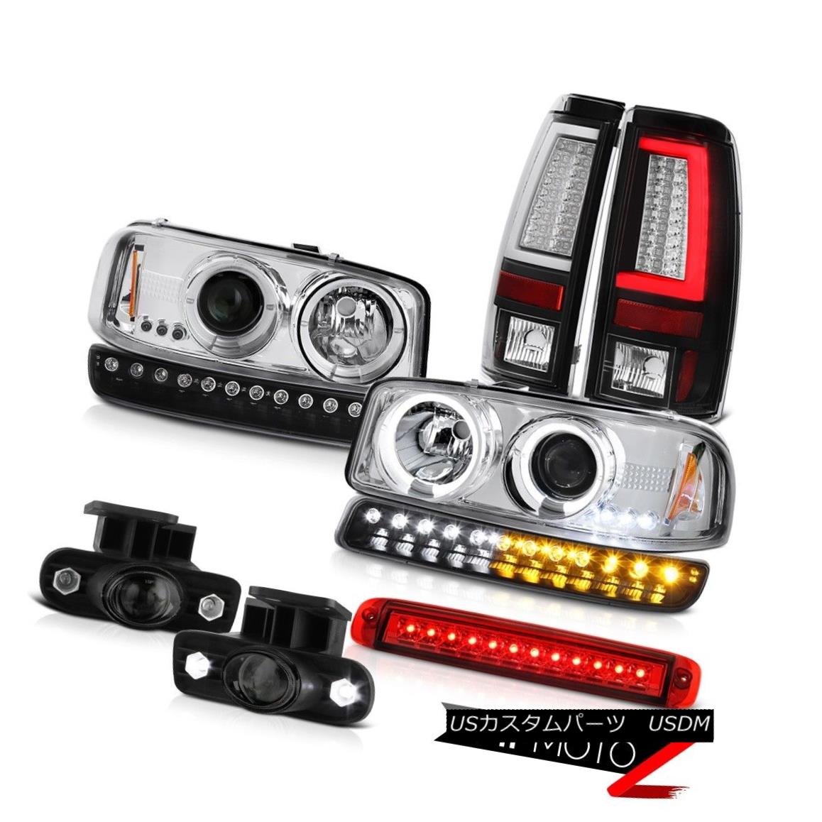 テールライト 99-02 Sierra 6.0L Taillamps Roof Cargo Lamp Signal Fog Lamps Headlamps Tron Tube 99-02 Sierra 6.0L Taillamps屋根貨物ランプ信号フォグランプヘッドランプTron Tube 【並行輸入品】