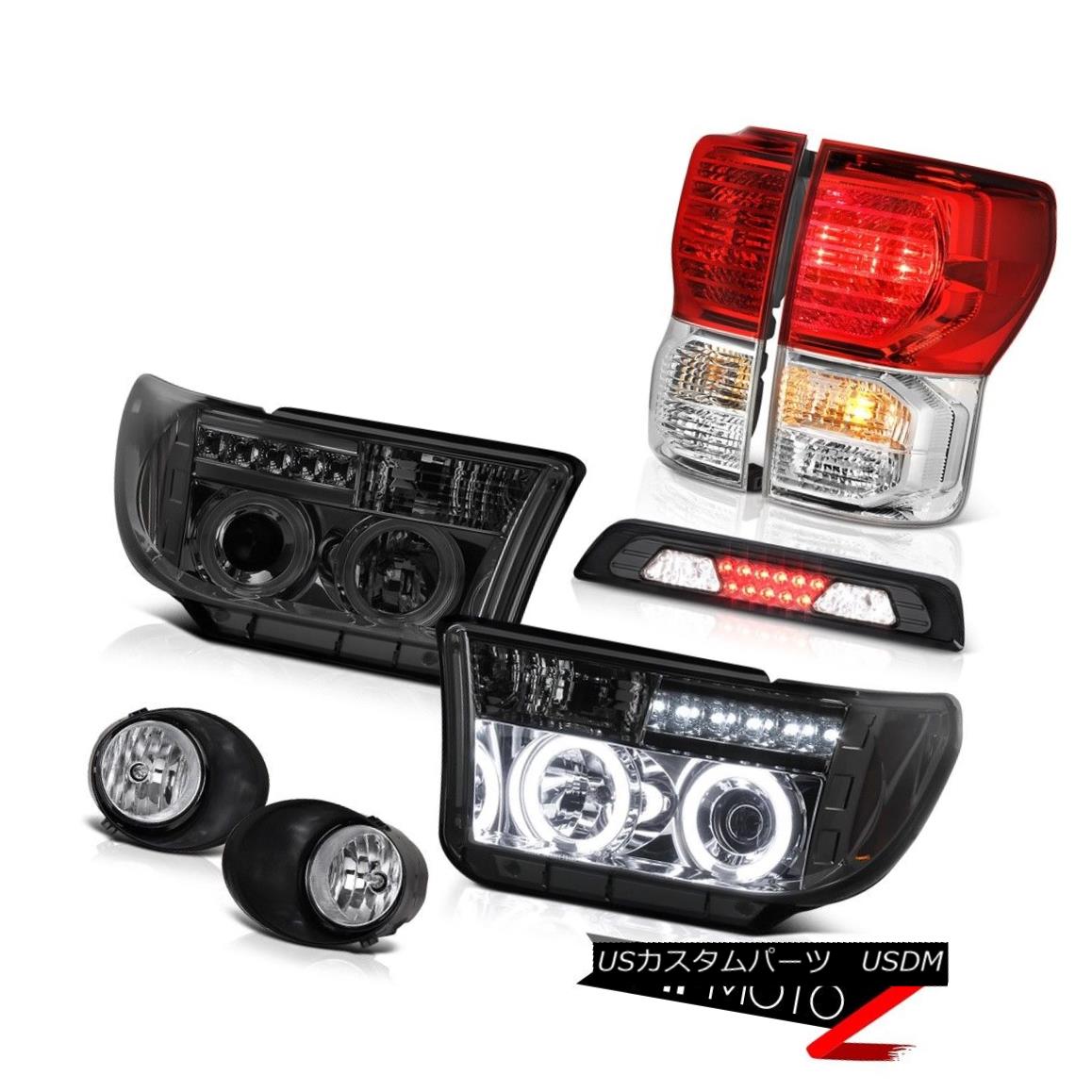 テールライト 07-13 Toyota Tundra Platinum Fog Lamps 3RD Brake Lamp Tail Headlights CCFL Ring 07-13トヨタトンドラプラチナフォグランプ3RDブレーキランプテールヘッドライトCCFLリング 【並行輸入品】