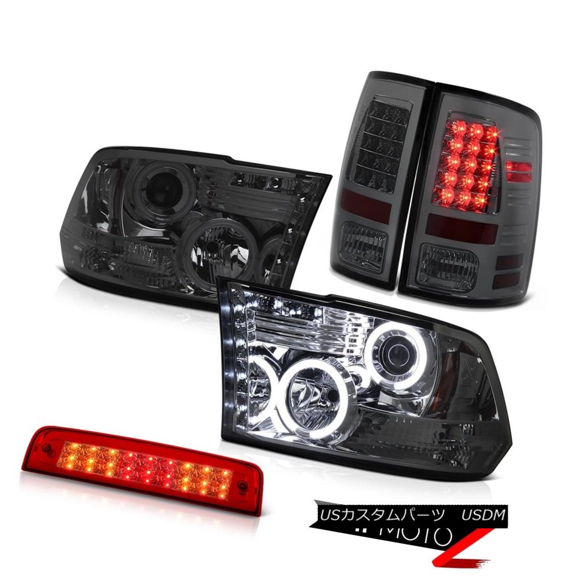 テールライト 2009-2018 Ram 1500 SLT Rosso Red Roof Cab Lamp Taillamps Headlamps LED CCFL Rim 2009-2018 Ram 1500 SLTロッソレッドルーフキャブランプタイルランプヘッドランプLED CCFLリム 【並行輸入品】