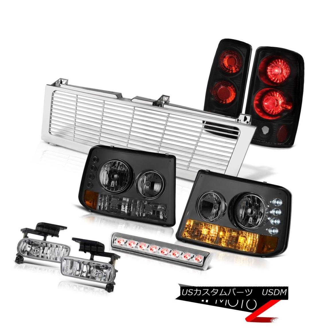 テールライト Smoke Headlights Black Taillights Fog Stop LED Clear Chrome 00-06 Suburban 8.1L スモークヘッドライトブラックテールライトフォグストップLEDクリアクローム00-06郊外8.1L 【並行輸入品】｜カスタムパーツ WORLD倉庫