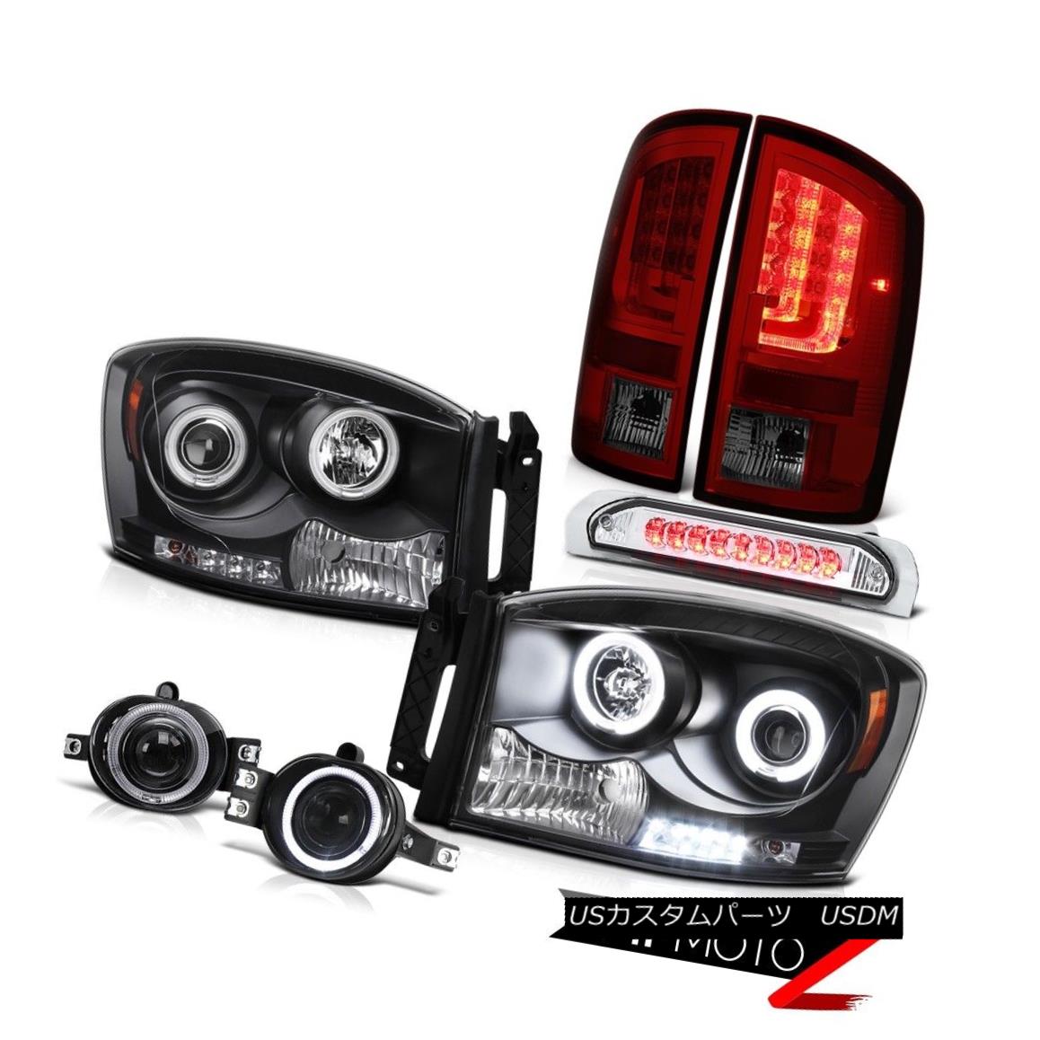 テールライト 2007-2008 Dodge Ram 1500 SLT Rear Brake Lamps Headlamps Foglamps Roof Cargo Lamp 2007-2008ダッジラム1500 SLTリアブレーキランプヘッドランプフォグランプ屋根カーゴランプ 【並行輸入品】
