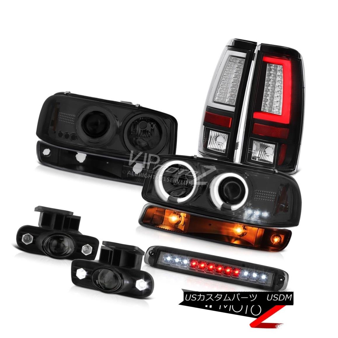 テールライト 1999-2002 Sierra 5.3L Tail Lights High Stop Lamp Signal Foglights CCFL Headlamps 1999-2002シエラ5.3Lテールライトハイストップランプ信号フォグライトCCFLヘッドランプ 【並行輸入品】