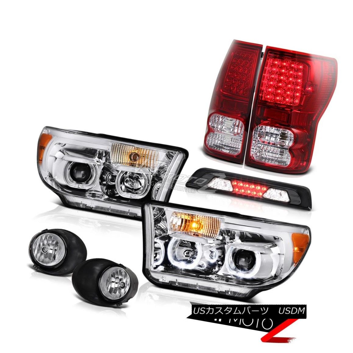テールライト 07-13 Toyota Tundra SR5 Headlights Foglights 3RD Brake Lamp Taillamps Angel Eyes 07-13トヨタ・トンドラSR5ヘッドライトフォグライト3RDブレーキランプ・タイルランプエンジェルアイズ 【並行輸入品】｜カスタムパーツ WORLD倉庫