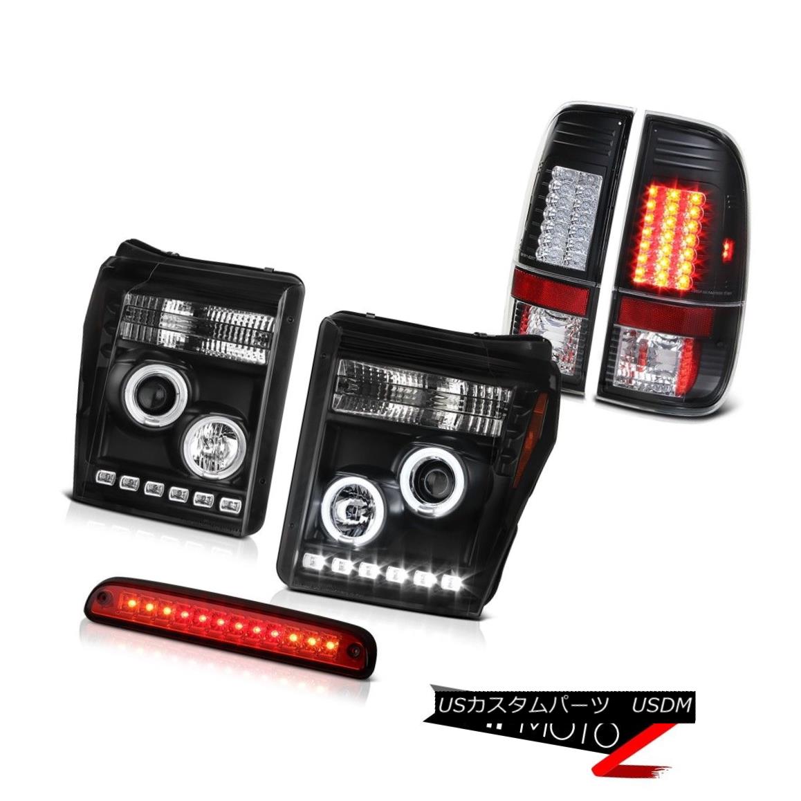 テールライト 11-16 F350 Turobdiesel Red High Stop Lamp Black Taillights Projector Headlamps 11-16 F350ターボディーゼルレッドハイストップランプブラックテールライトプロジェクターヘッドランプ 【並行輸入品】｜カスタムパーツ WORLD倉庫