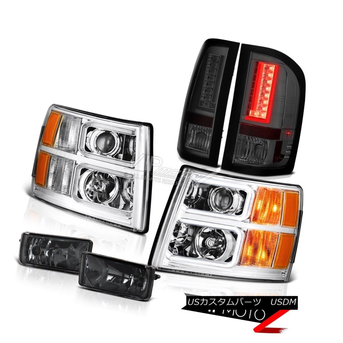 テールライト 2007-2013 Silverado Z71 Tail Brake Lamps Chrome Headlamps Foglights \