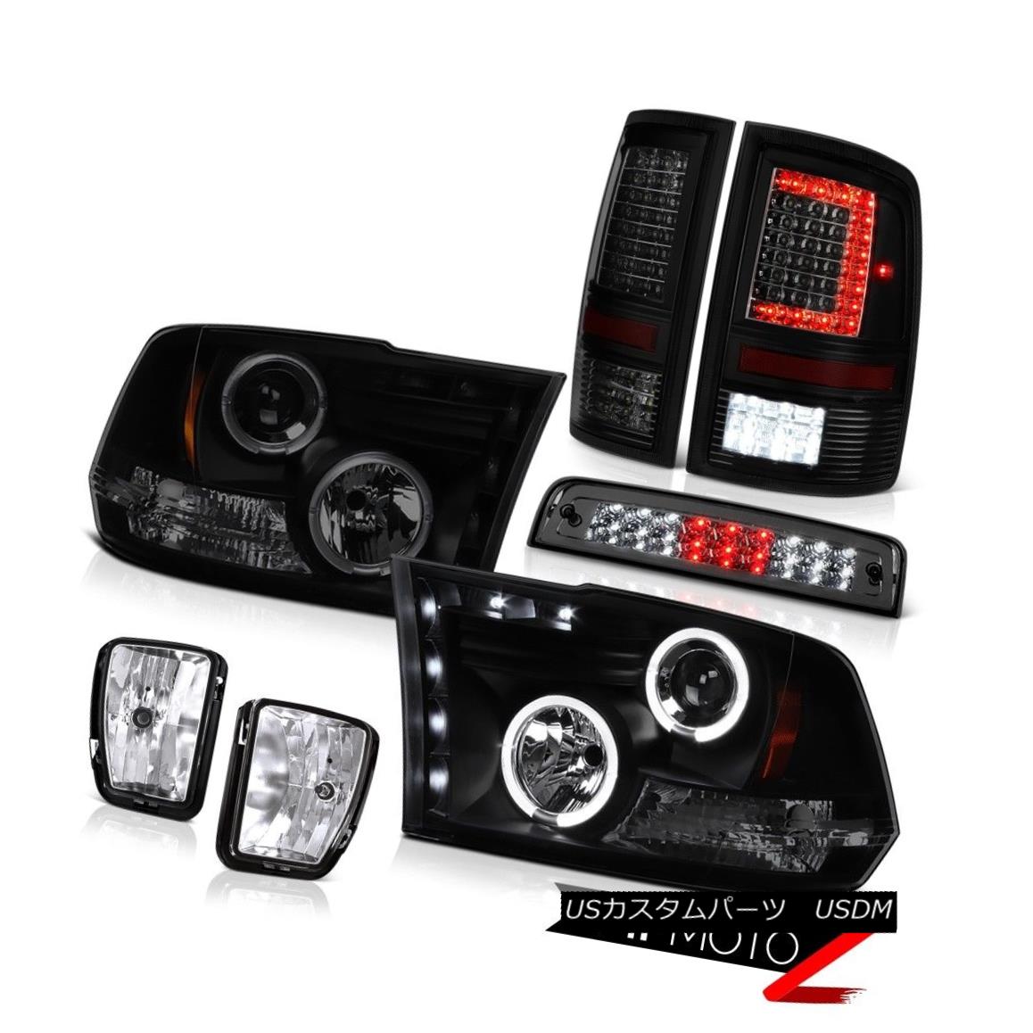 テールライト 13 14 15 16 17 18 RAM 1500 Tail Lights Smokey 3rd Brake Fog Light Headlamps PAIR 13 14 15 16 17 18 RAM 1500テールライトスモーキー第3ブレーキフォグライトヘッドランプPAIR 【並行輸入品】