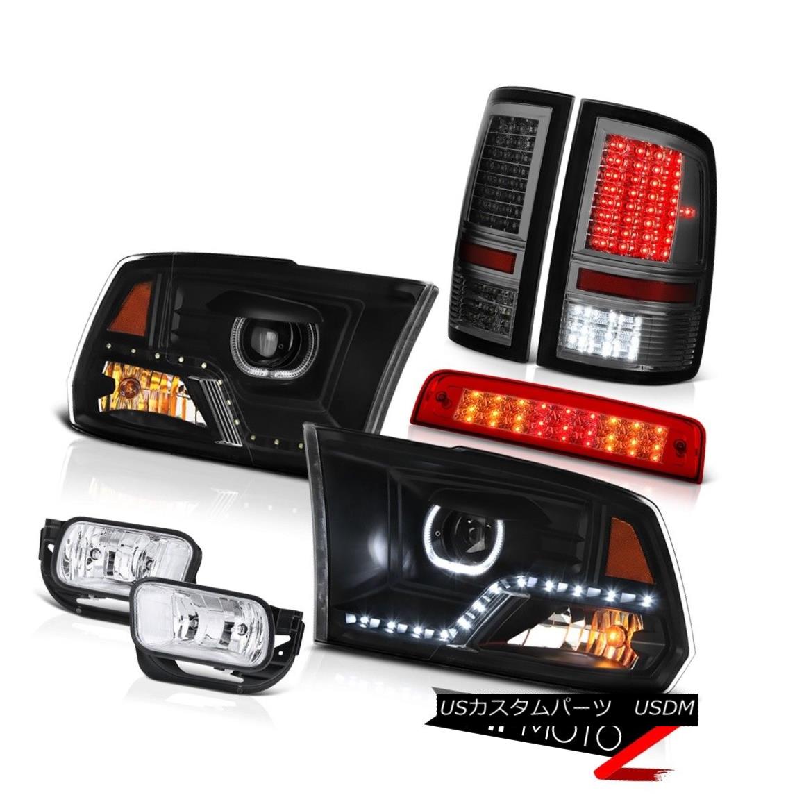 テールライト 2010-2018 Dodge RAM 2500 3500 Head Lamp Red Brake Light Tail Fog Lamps Assembly 2010-2018ダッジRAM 2500 3500ヘッドランプレッドブレーキライトテールフォグランプアセンブリ 【並行輸入品】