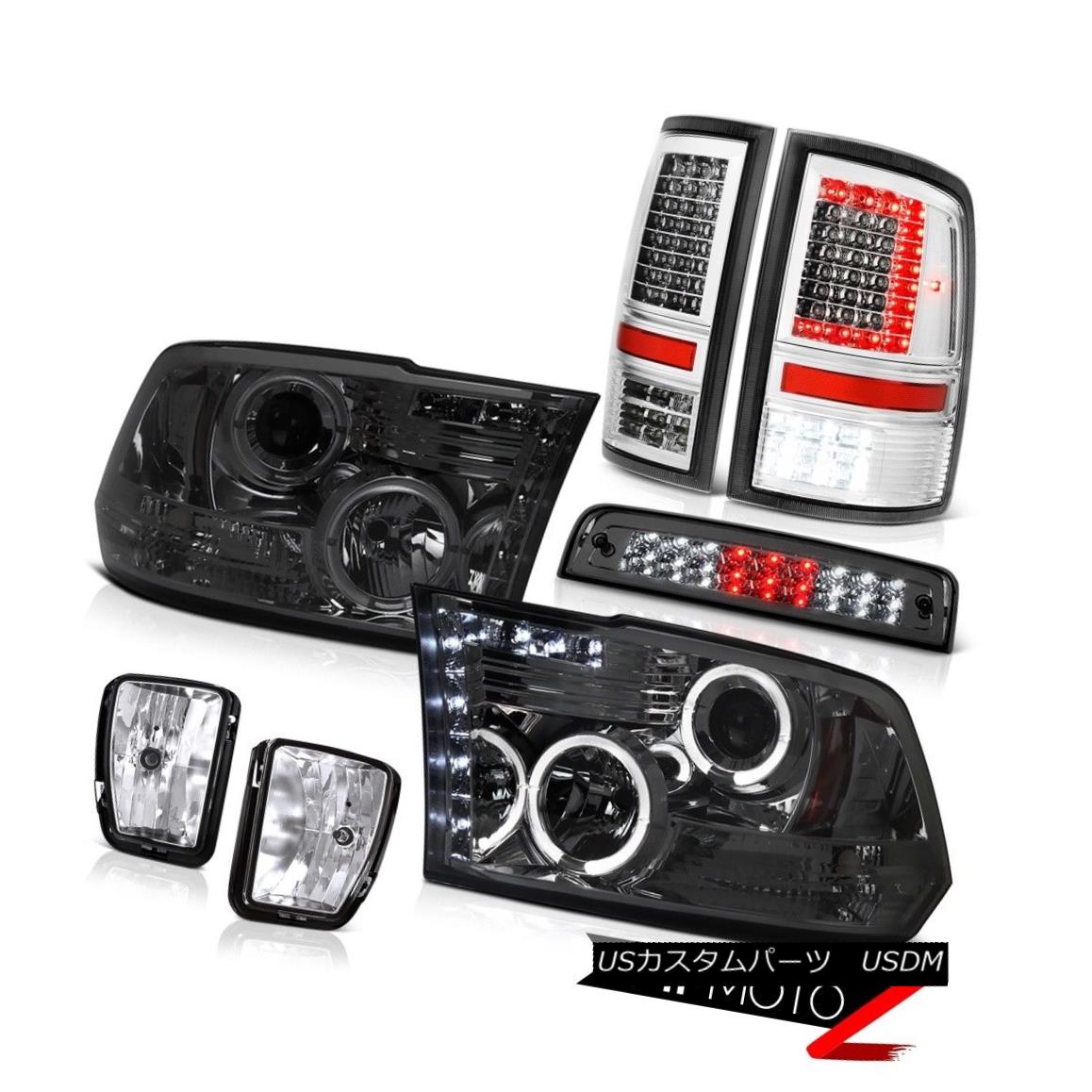 テールライト 2013-2018 RAM 1500 LED Tail Lights Smoked 3rd Brake Driving Light Head Lamps SET 2013-2018 RAM 1500 LEDテールライトスモーク第3ブレーキ駆動ライトヘッドランプSET 【並行輸入品】