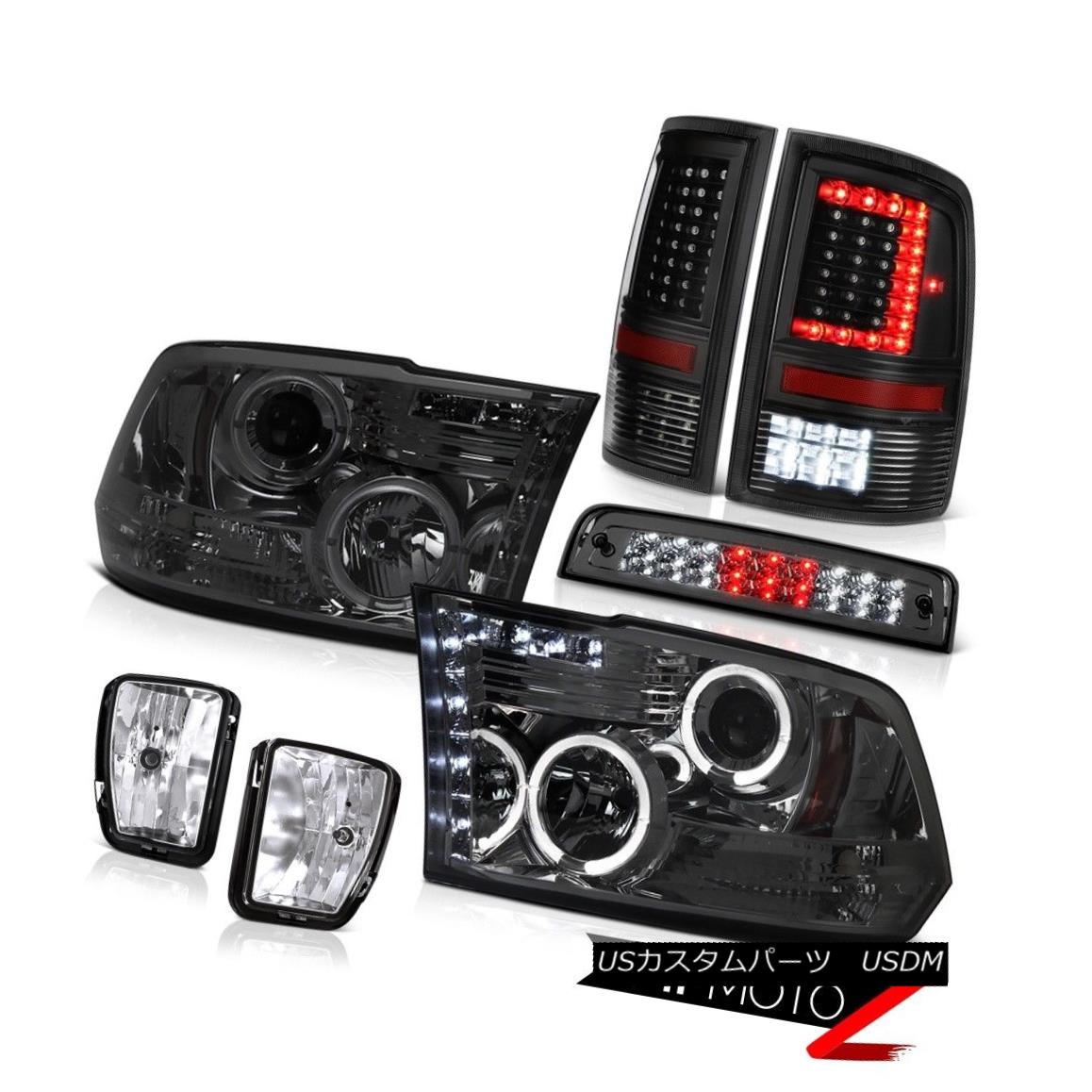 テールライト 2013-2018 RAM 1500 Tail Light Smokey Brake Lights Chrome Driving Head Light SET 2013-2018 RAM 1500テールライトスモーキーブレーキライトクロームヘッドライトヘッドセット 【並行輸入品】