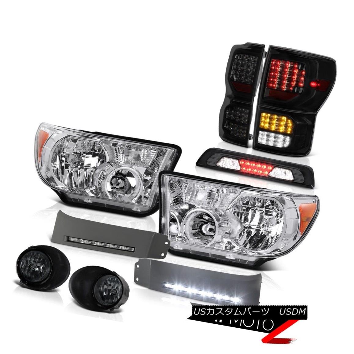 テールライト 07-13 Toyota Tundra Taillamps Headlights DRL Strip Fog Lamps High Stop Lamp 07-13トヨタ・トンドラ・タイヤランプヘッドライトDRLストリップ・フォグ・ランプハイ・ストップ・ランプ 【並行輸入品】