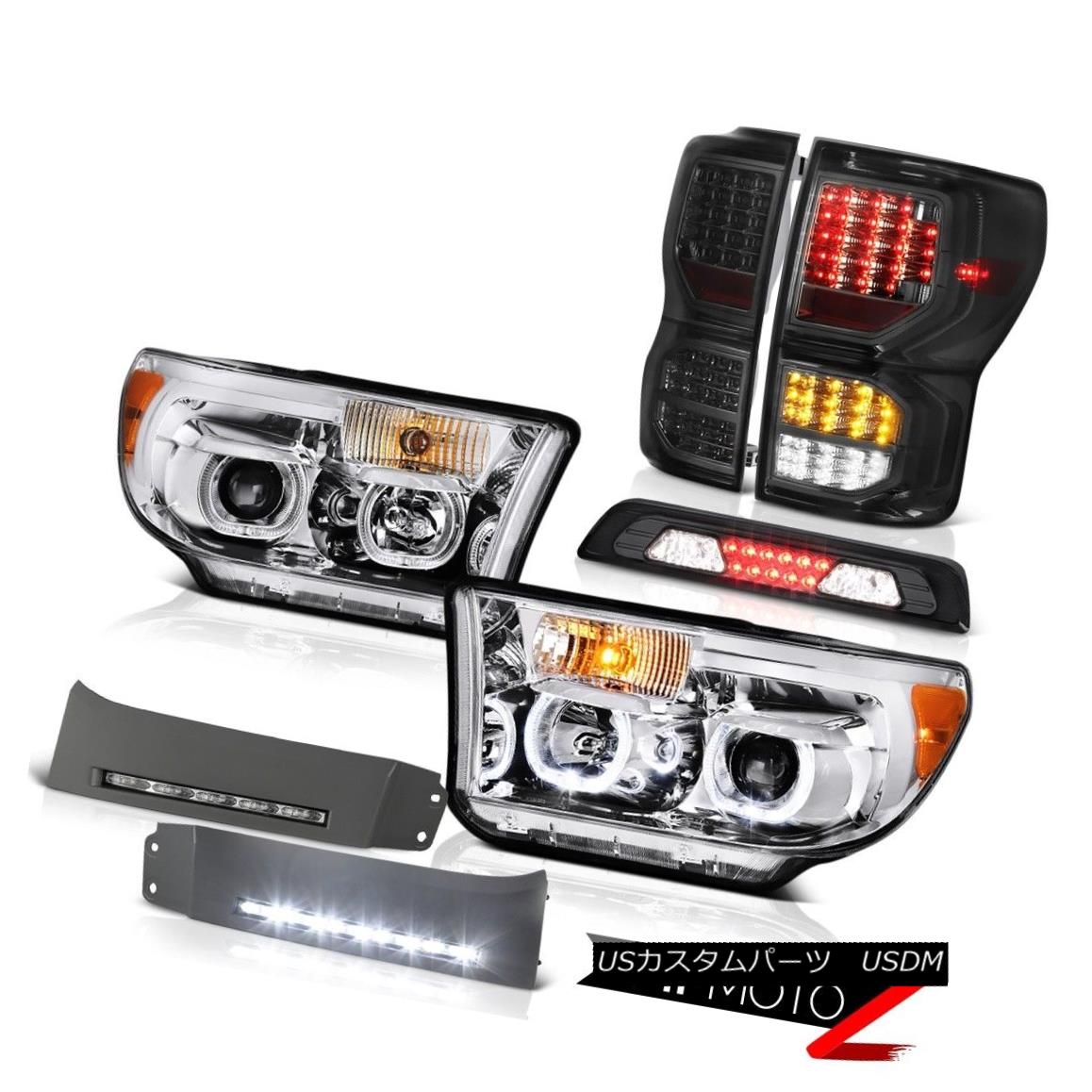 テールライト 07-13 Toyota Tundra SR5 Tail Brake Lights Headlights DRL Strip High Stop Light 07-13トヨタトンドラSR5テールブレーキライトヘッドライトDRLストリップハイストップライト 【並行輸入品】