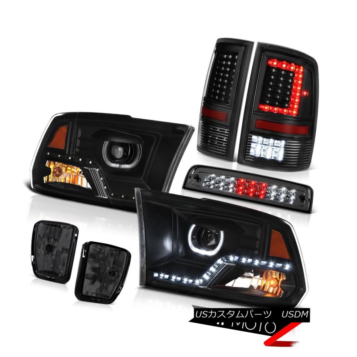 テールライト 2013-2018 RAM 1500 Black Tail Lamp Projector Head Lamps Fog Third Brake Light 2013-2018 RAM 1500ブラックテールランププロジェクターヘッドランプフォグ第3ブレーキライト 【並行輸入品】