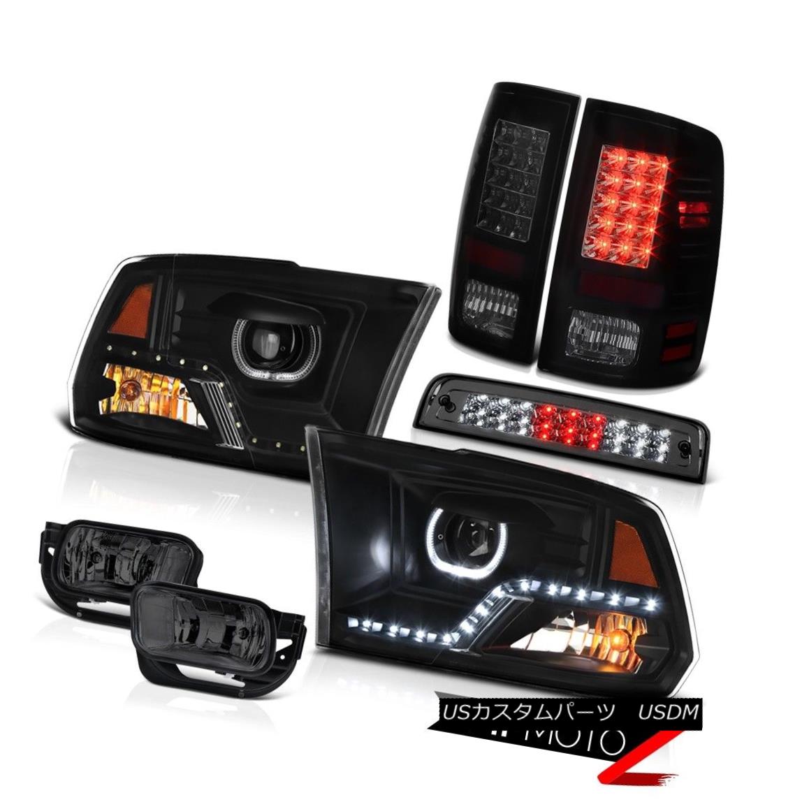 テールライト 09-18 Dodge RAM 2500 Raven Black Headlights Fog Light Brake Lights Tail Assembly 09-18 Dodge RAM 2500 Raven Blackヘッドライトフォグライトブレーキライトテールアセンブリ 【並行輸入品】