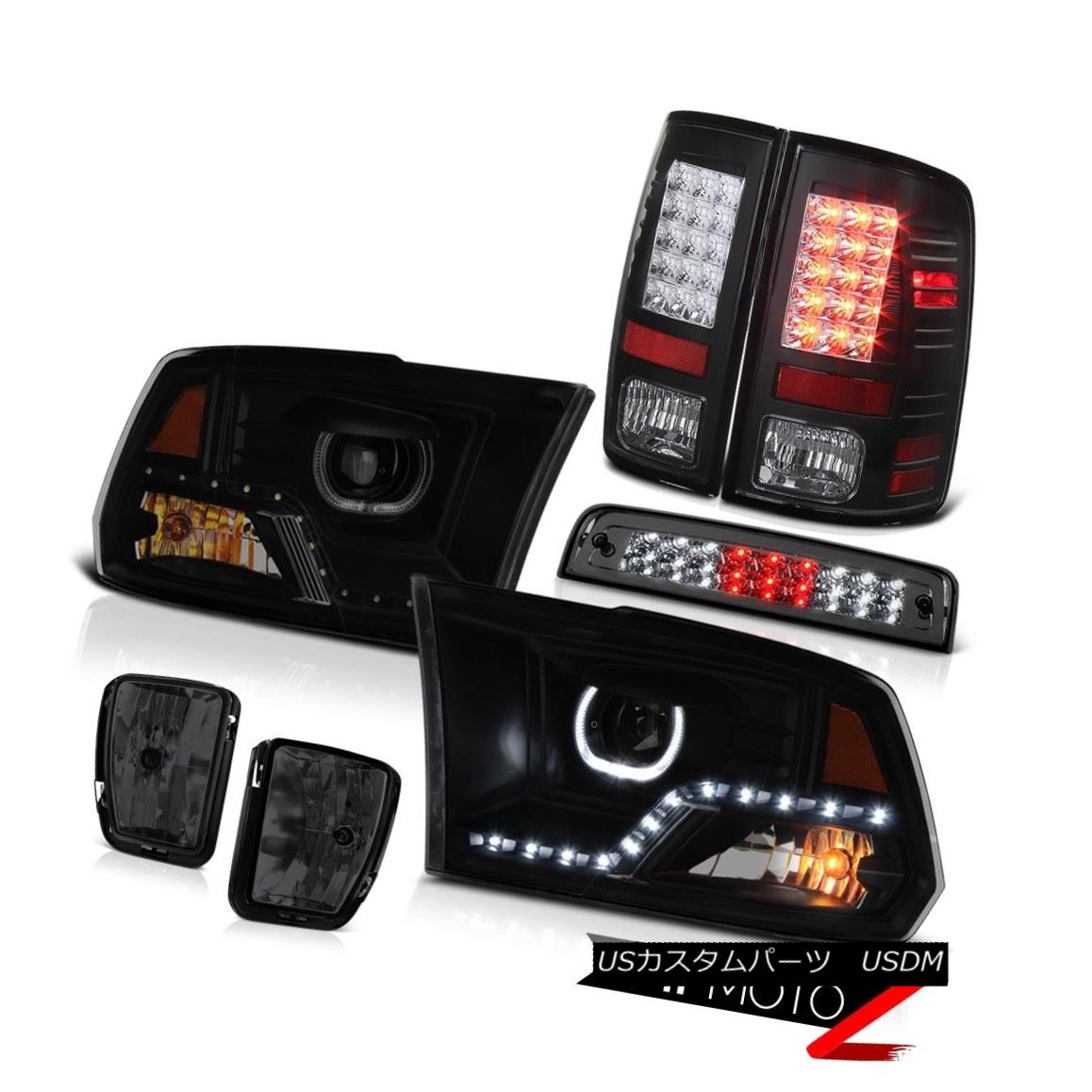 テールライト 2013-2018 RAM 1500 Head Lamp Graphite Smoke Driving Brake Light Tail Lamp SET 2013-2018 RAM 1500ヘッドランプグラファイトスモーク駆動ブレーキライトテールランプ 【並行輸入品】
