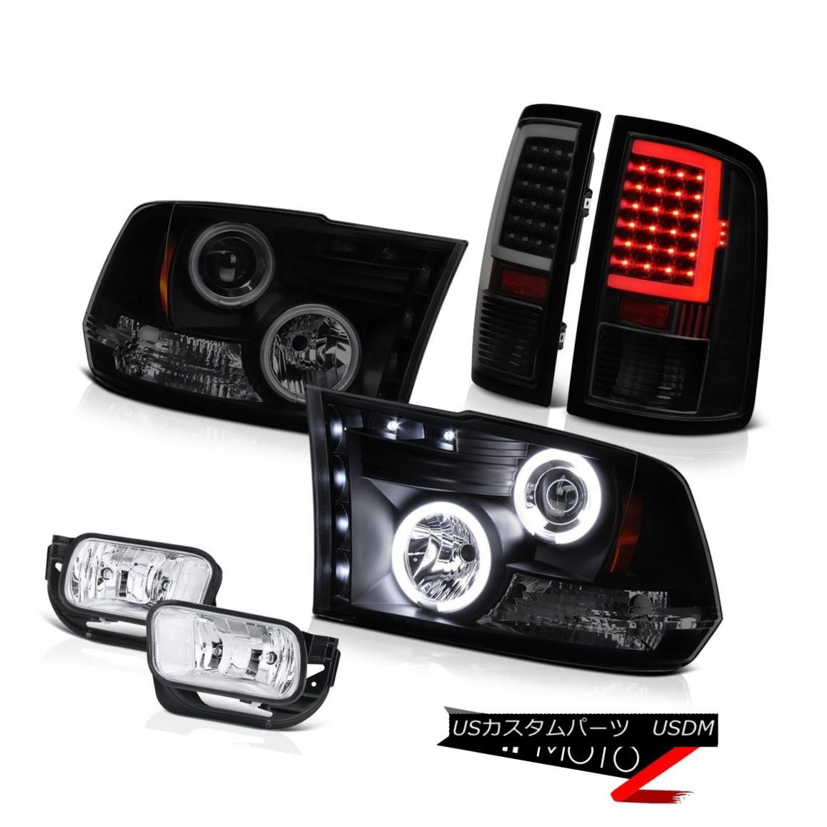 テールライト 09-18 Dodge RAM 2500 3500 Tail Light Euro Clear Fog Lamp Projector Headlight SET 09-18ダッジRAM 2500 3500テールライトユーロクリアフォグランププロジェクターヘッドライトSET 【並行輸入品】