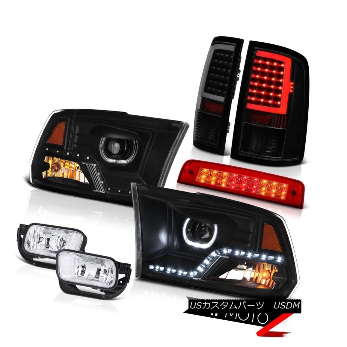 テールライト 09-14 15-18 Dodge RAM 2500 3500 Tail Lamps Raven Black Headlamp Brake Lights Fog 09-14 15-18 Dodge RAM 2500 3500テールランプRaven BlackヘッドランプブレーキライトFog 【並行輸入品】