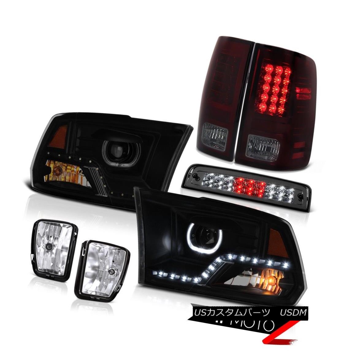 テールライト 13-18 RAM 1500 DRL Head Lamps Brake Light Chrome Fog Tail Light Replacement SET 13-18 RAM 1500 DRLヘッドランプブレーキライトクロームフォグテールライト交換セット 【並行輸入品】