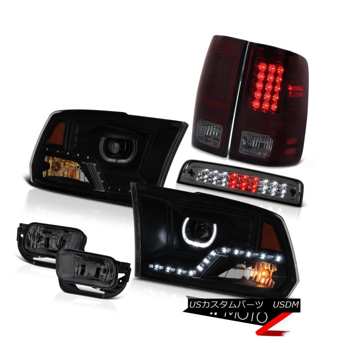 テールライト 09-13 Dodge RAM 1500 Head Lamp Driving Lights 3rd Brake Light Tail Assembly SET 09-13 Dodge RAM 1500ヘッドランプ駆動灯3番目のブレーキライトテールアセンブリSET 【並行輸入品】