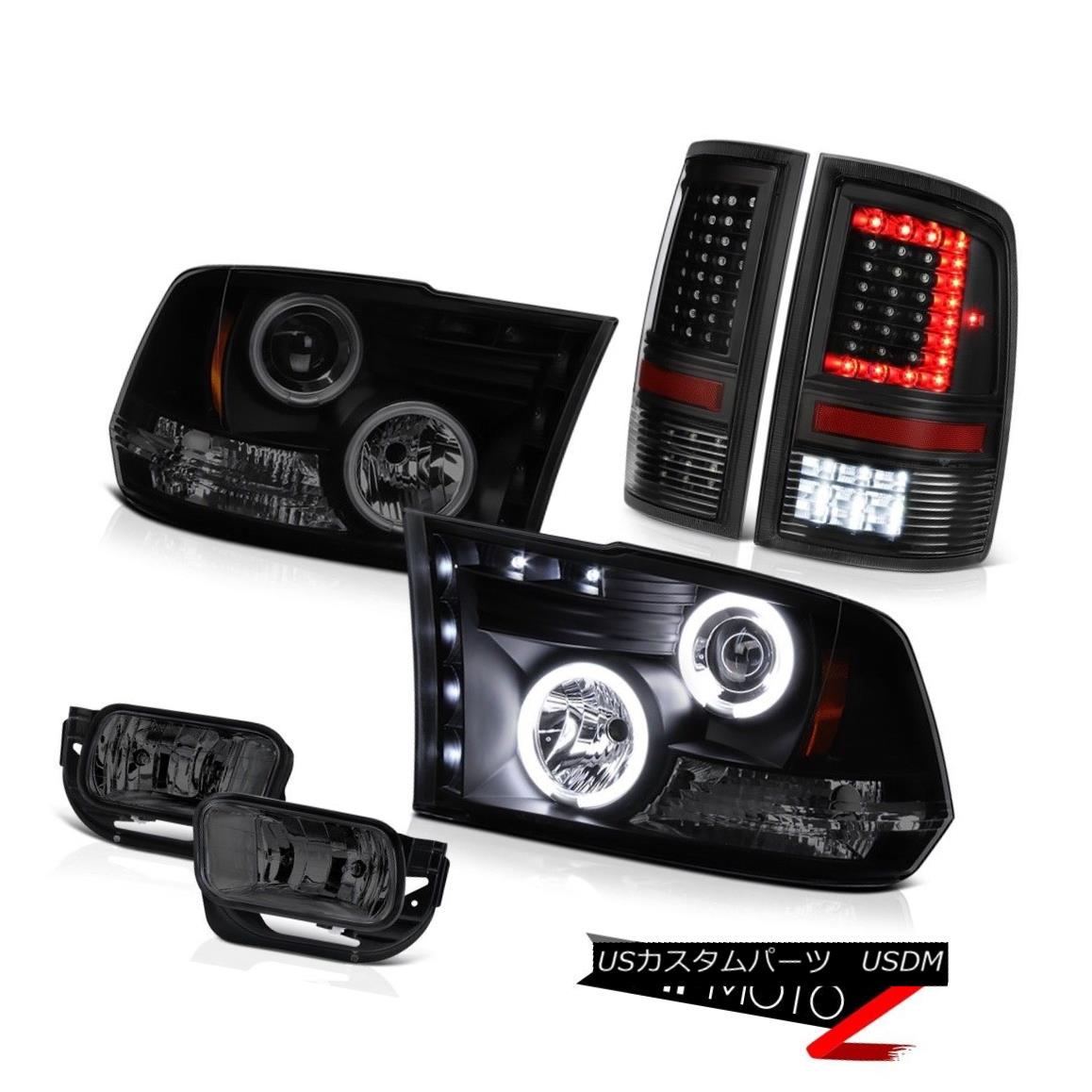 テールライト 09-18 Dodge RAM 2500 3500 Tail Light Fog Lamp CCFL Head Lights Assembly SET PAIR 09-18ダッジRAM 2500 3500テールライトフォグランプCCFLヘッドライトアセンブリセットペアー 【並行輸入品】