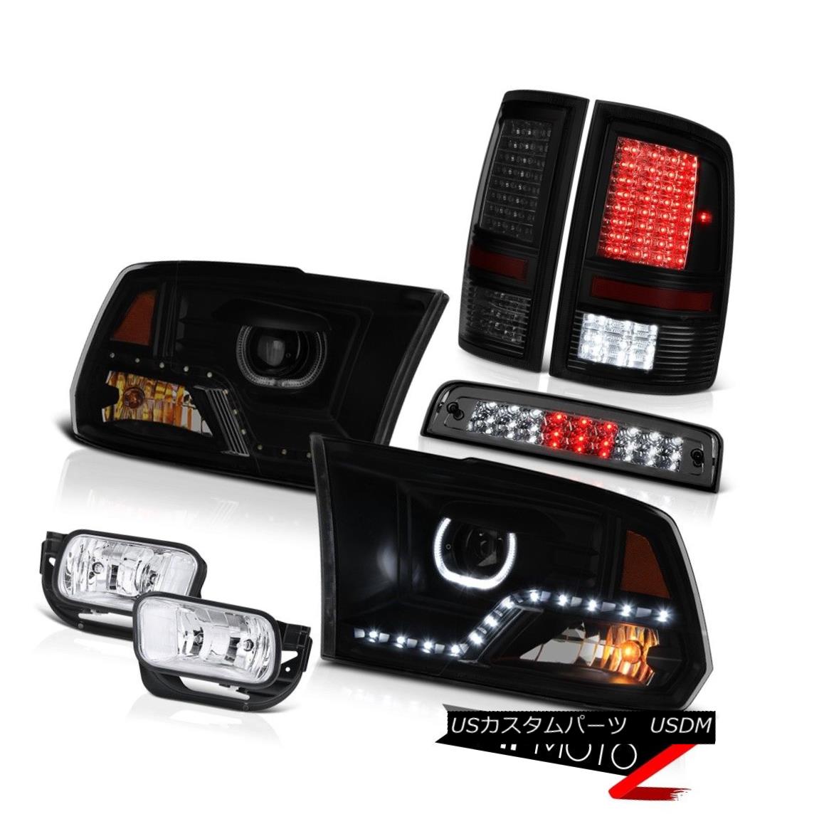 テールライト 09-18 Dodge RAM 2500 Headlights Tail Lamp Euro Clear Fog Light Brake SET PAIR 09-18ダッジRAM 2500ヘッドライトテールランプユーロクリアフォグライトブレーキSET PAIR 【並行輸入品】