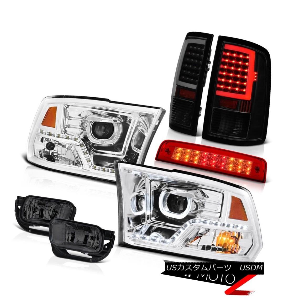 テールライト 09-16 17 18 Dodge RAM 2500 3500 Tail Light Headlamps Red Brake Lights Smokey Fog 09-16 17 18ダッジRAM 2500 3500テールライトヘッドランプレッドブレーキライトスモーキーフォグ 【並行輸入品】