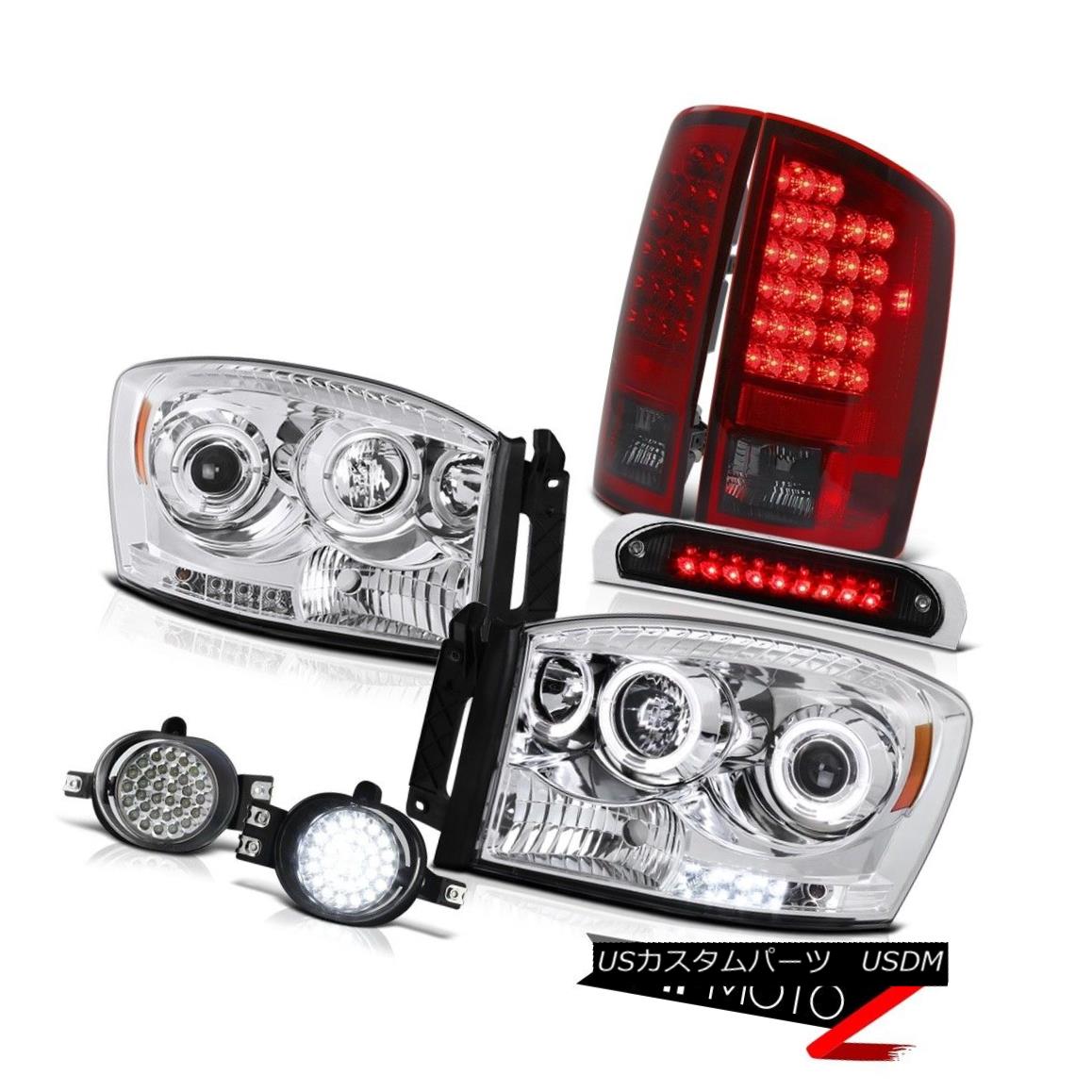 テールライト 2006 Ram 2500 LED Daytime Headlights Red Smoke Tail Lights DRL Fog Kit Black 3rd 2006 Ram 2500 LED昼間ヘッドライト赤煙テールライトDRL Fog Kit Black 3rd 【並行輸入品】｜カスタムパーツ WORLD倉庫