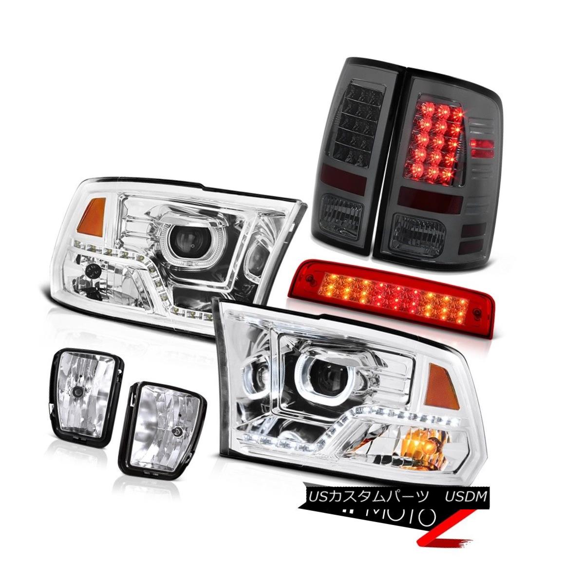 テールライト 2013-2018 RAM 1500 Chrome DRL Headlamp Third Brake Light Fog Lamps Led Tail SET 2013-2018 RAM 1500クロームDRLヘッドランプ第3ブレーキライトフォグランプLedテールSET 【並行輸入品】