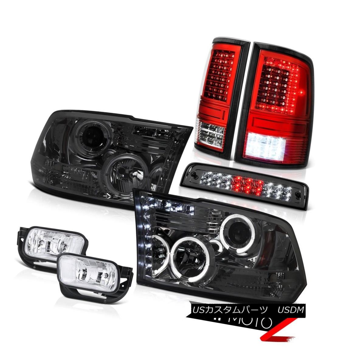 テールライト 09-13 Dodge RAM 1500 Red Clear Tail Lamps Fog Light Brake Lights Headlamps SET 09-13ダッジRAM 1500レッドクリアテールランプフォグライトブレーキライトヘッドランプSET 【並行輸入品】