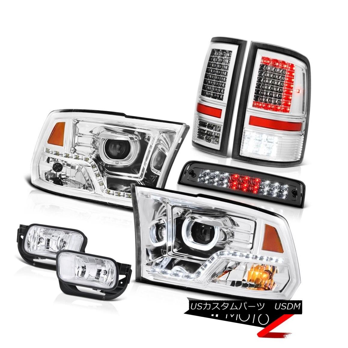 テールライト 2010-2018 Dodge RAM 2500 3500 Chrome Tail Light Headlight Fog Lamp Third Brake 2010-2018 Dodge RAM 2500 3500クロームテールライトヘッドライトフォグランプ第3ブレーキ 【並行輸入品】