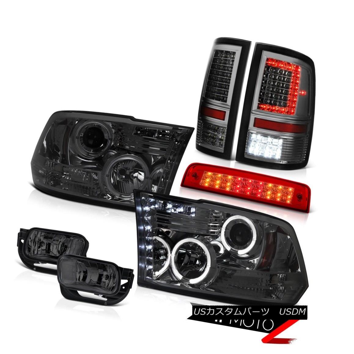 テールライト 09-18 Dodge RAM 3500 Smoked Tail Lamps 3rd Brake Lights Fog Head Light SET PAIR 09-18ダッジRAM 3500スモークテールランプ第3ブレーキライトフォグヘッドライトSET PAIR 【並行輸入品】|カスタムパーツ WORLD倉庫