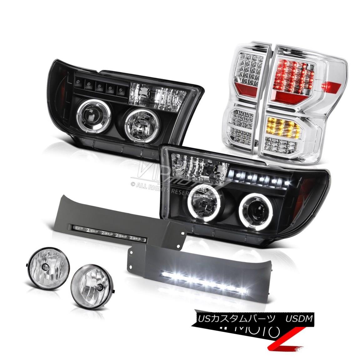 テールライト 07-13 Toyota Tundra SR5 Euro Clear Taillamps DRL Strip Headlights Fog Lamps SMD 07-13トヨタトンドラSR5ユーロクリアタイヤランプDRLストリップヘッドライトフォグランプSMD 【並行輸入品】|カスタムパーツ WORLD倉庫