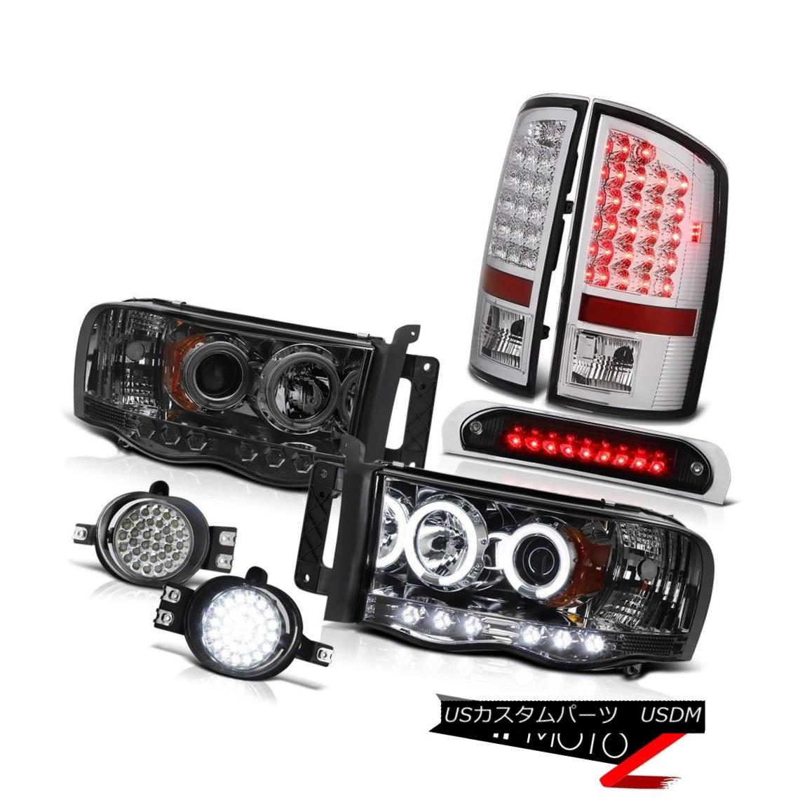 テールライト 02 03 04 05 Ram 1500 Smoke CCFL Headlights Euro LED Taillamps Wiring+LED Fog 3rd 02 03 04 05 Ram 1500煙CCFLヘッドライトユーロLEDタイルランプ配線+ LEDフォグ3rd 【並行輸入品】|カスタムパーツ WORLD倉庫