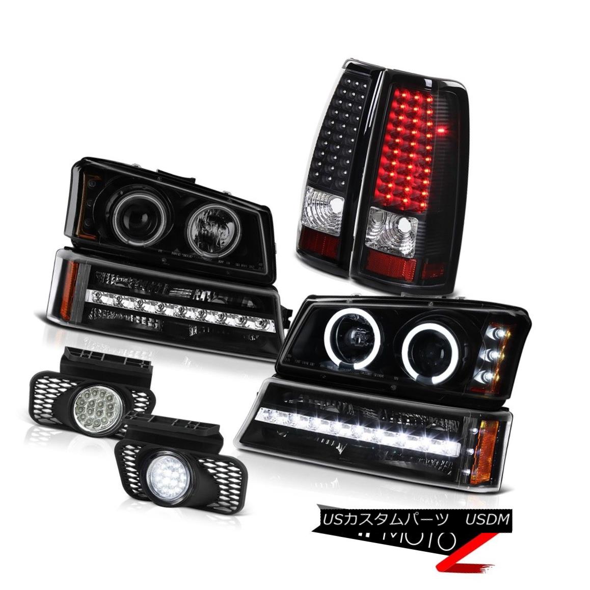 テールライト 03-06 Silverado Foglamps black taillamps parking light projector headlamps LED 03-06 Silverado FoglampsブラックテールランプパーキングライトプロジェクターヘッドランプLED 【並行輸入品】