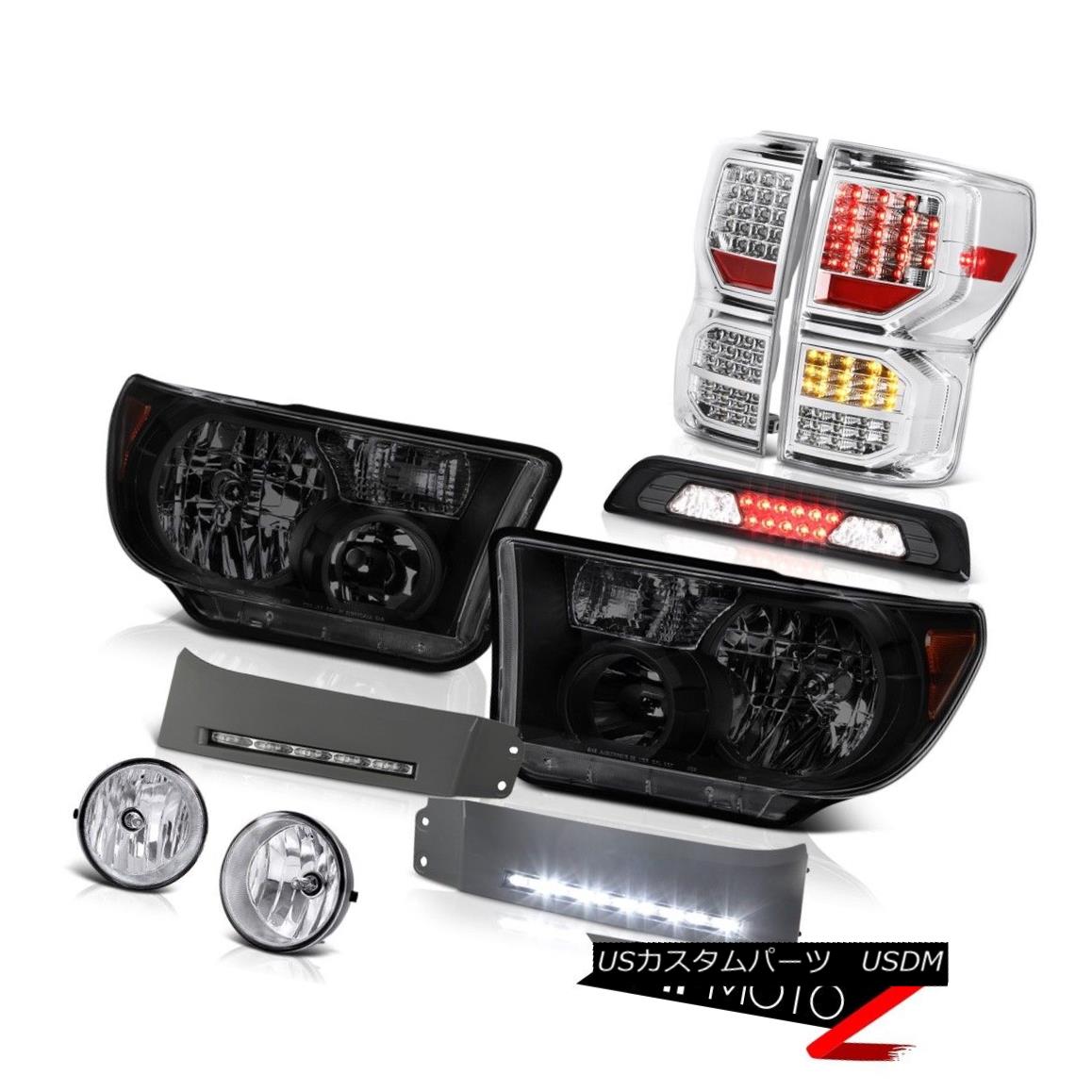 テールライト 2007-2013 Tundra SR5 Tail Lamps Headlamps DRL Strip High Stop Light Fog Lights 2007年?2013年Tundra SR5テールランプヘッドランプDRLストリップハイストップライトフォグライト 【並行輸入品】|カスタムパーツ WORLD倉庫