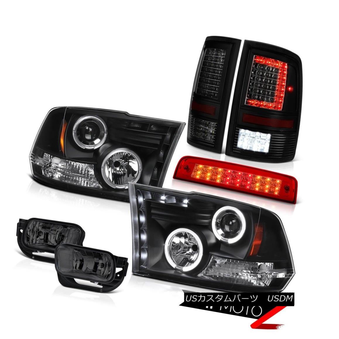 テールライト 2009-2018 Dodge RAM 2500 3500 Darkest Smoke Tail Lamp Brake Light Fog Headlamp 2009-2018ダッジRAM 2500 3500暗い煙テールランプブレーキライトフォグヘッドランプ 【並行輸入品】|カスタムパーツ WORLD倉庫